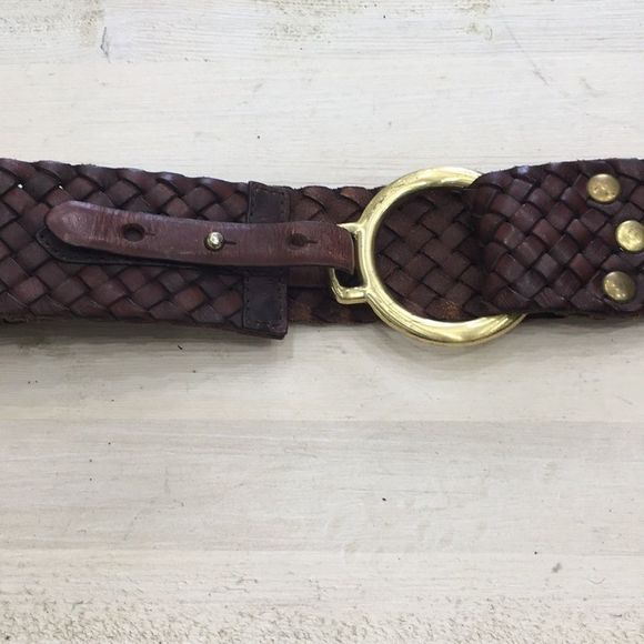 Genuine leather belt with loop clasp - Picture 2 of 3